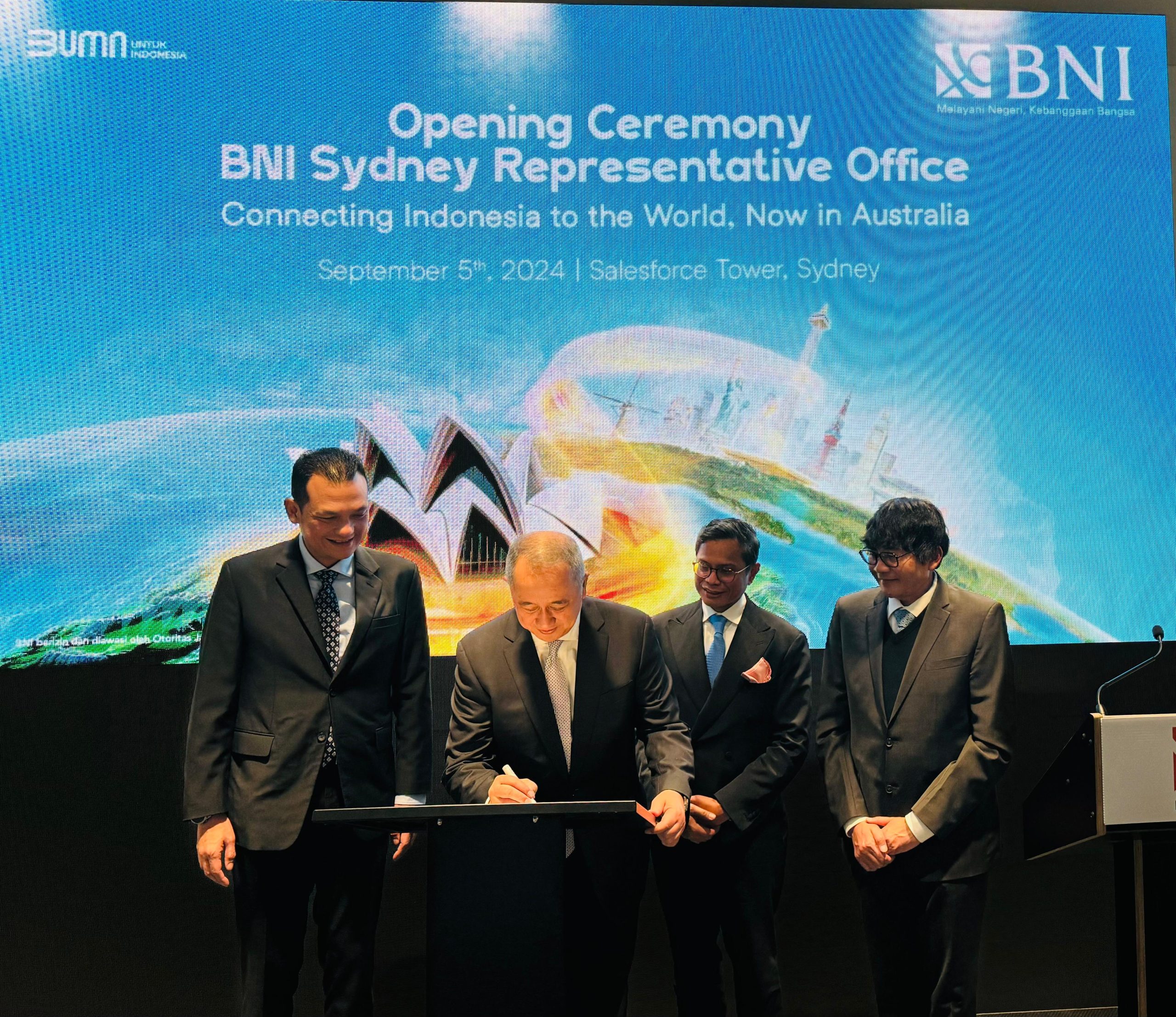 BNI Resmikan Kantor Perwakilan di Sydney, Jadi Bank Asal Indonesia Pertama di Australia