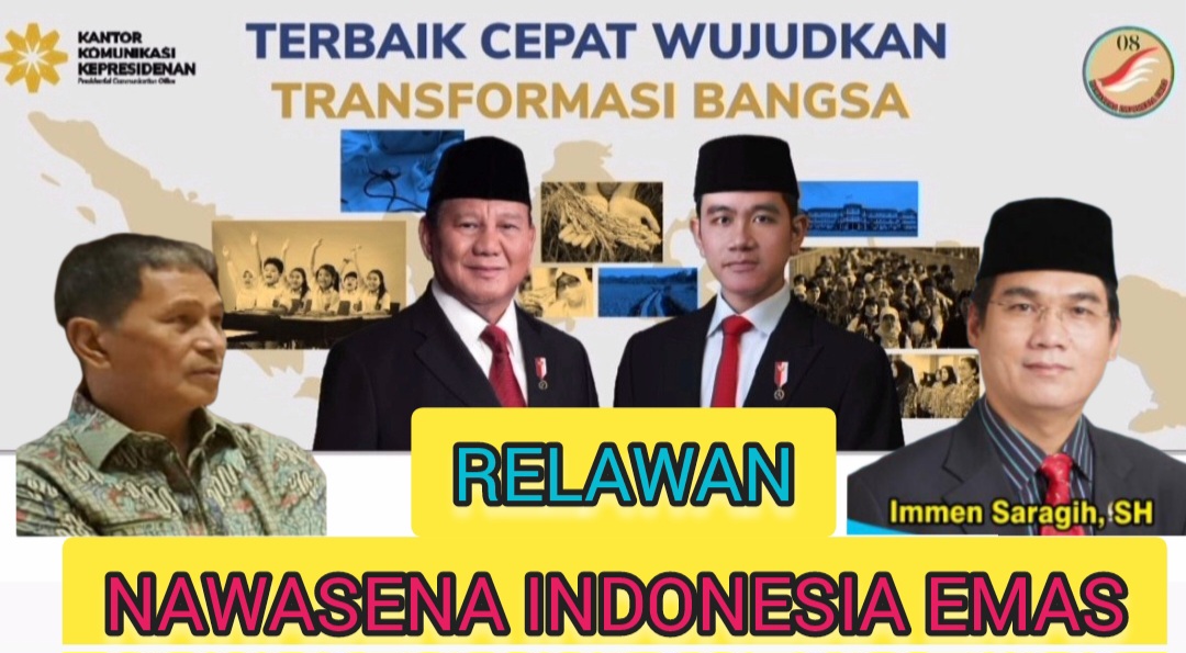 Kerjasama dengan Kantor Komunikasi Kepresidenan, Nawasena Indonesia Emas Gelar Diskusi Percepatan Program Pemerintahan Prabowo Gibran